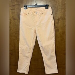 J. Jill Light Peach Crop Trousers